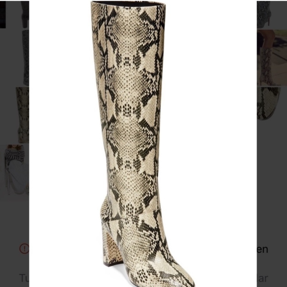 Cole Haan
Glenda Snake EmbossedLeather Knee high - Picture 3 of 5